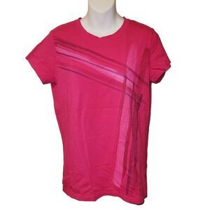 2/$20 Joe Fresh Hot Pink Top Tee T-shirt Size: XL